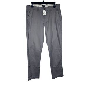 J.Crew Mens Straight-Fit Flex Chinos Size 31x32Gray